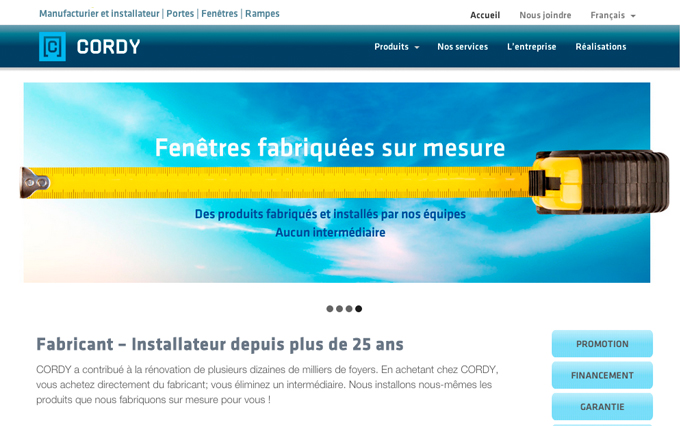 Portes et fenêtres Cordy